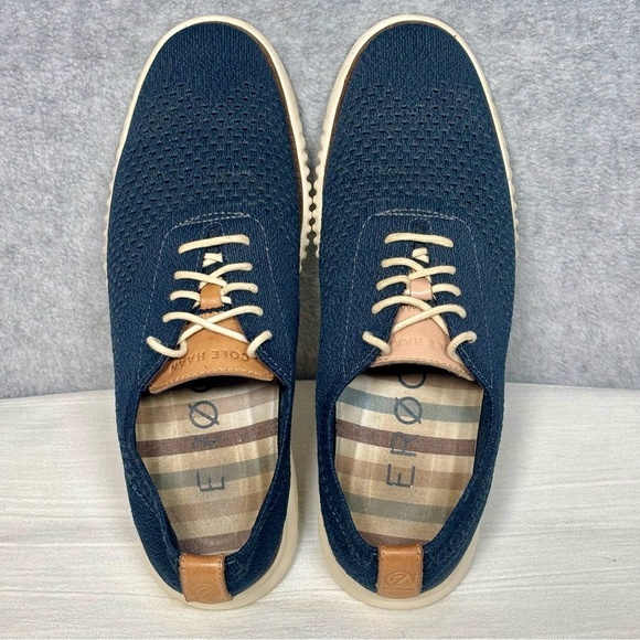 Cole Haan 2.0 ZeroGrand Stitchlite Oxford Knit Shoe-Blue-Men Size 9.5 - Picture 9 of 9